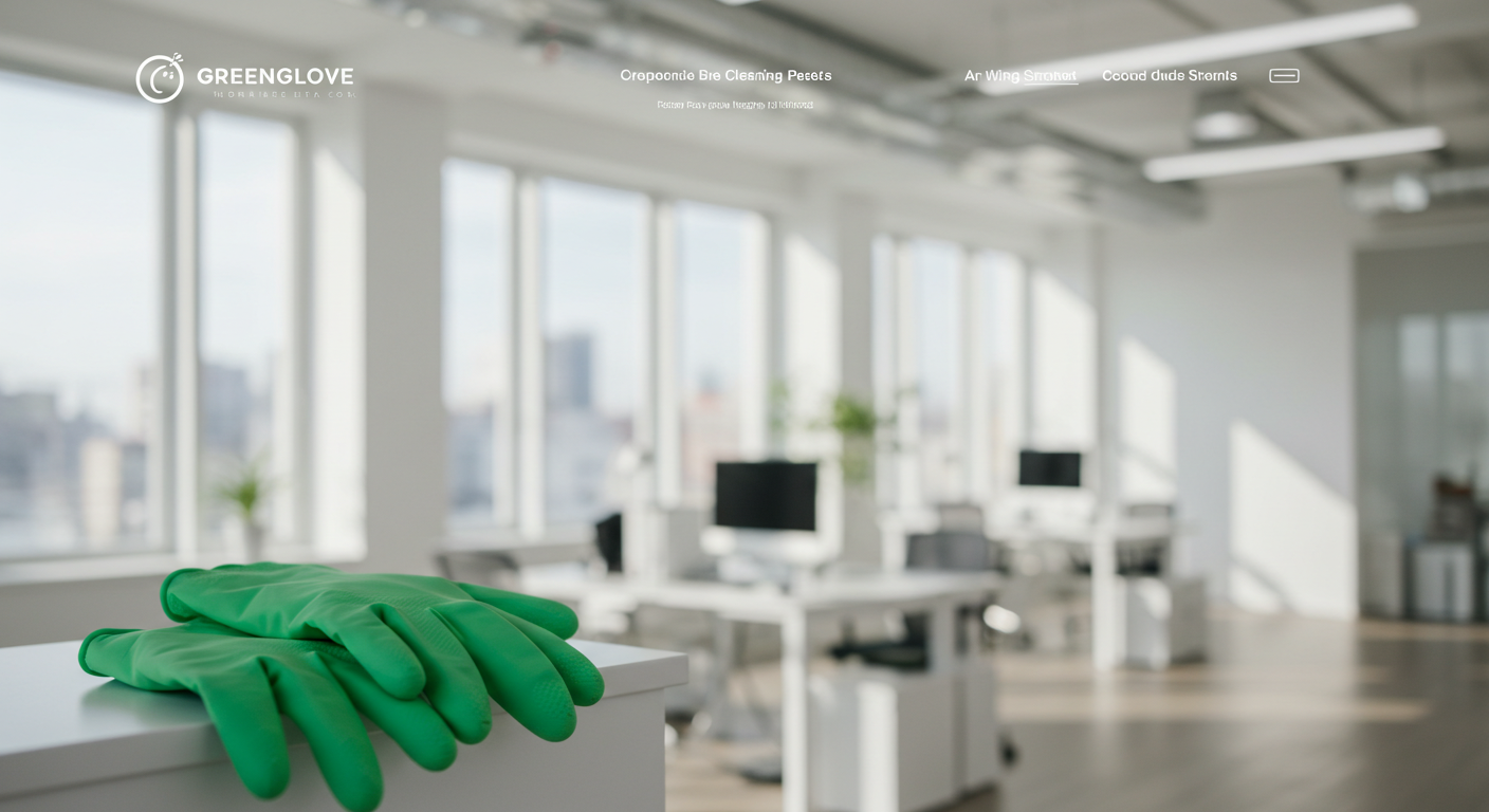office pic with green glove